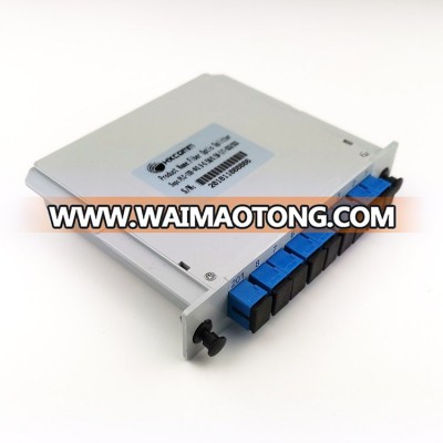 FTTH epon gpon LGX Cassette type 1 4 8 12 16 32 64 128 core SC UPC fiber optic plc splitter 1x8 lgx box